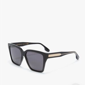 VICTORIA BECKHAM NEW Soft Square Frame Sunglasses In Black VB72S